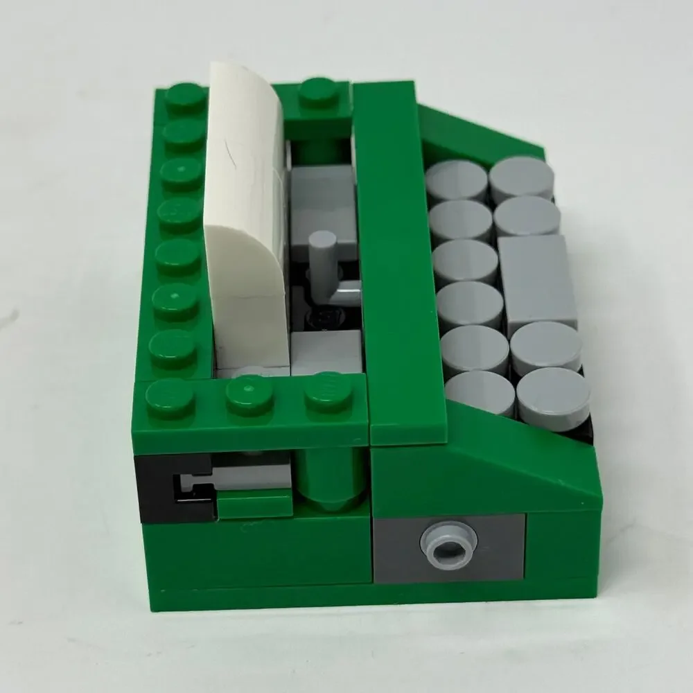 LEGO Mini Typewriter Green MOC Custom Build 2.5 x 2in Desk Display Collectible